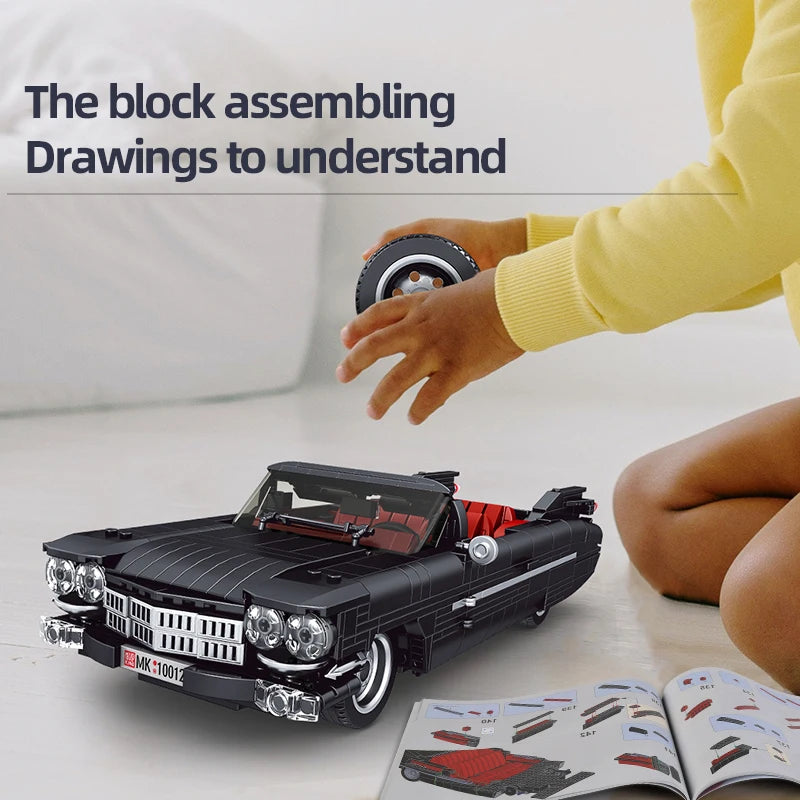 Mould King 10012 Technical Car Model Toys The Eldorado Set Building Block Assembly Creative Brick Kids Christmas Gift.
