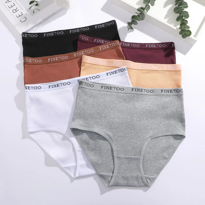 Women's Seamless Cotton Briefs Women Plus Size Panties Solid Color Breathable Underwear Female Low Waist Soft Lingerie S-XXL