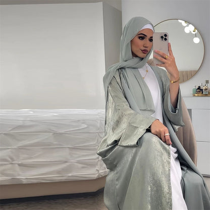 Ramadan Eid Open Dubai Luxury Abaya Damen Modest Kimono Coat 2025 Muslim for Women Islam Clothing Kebaya Robe Femme Musulmane.