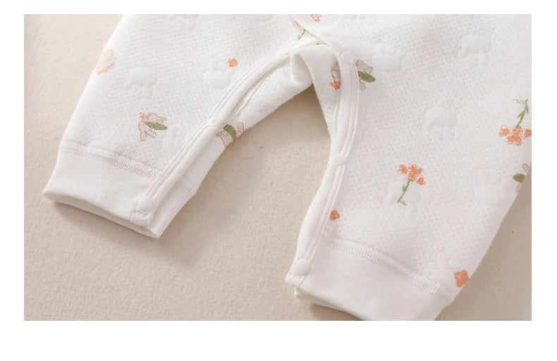 Frühling und Herbst 0-6 Monate Baby Strampler Winter Neugeborene Mädchen Jungen 100 % Baumwolle Kleidung von Langarm Säuglingskleidung Pyjamas.