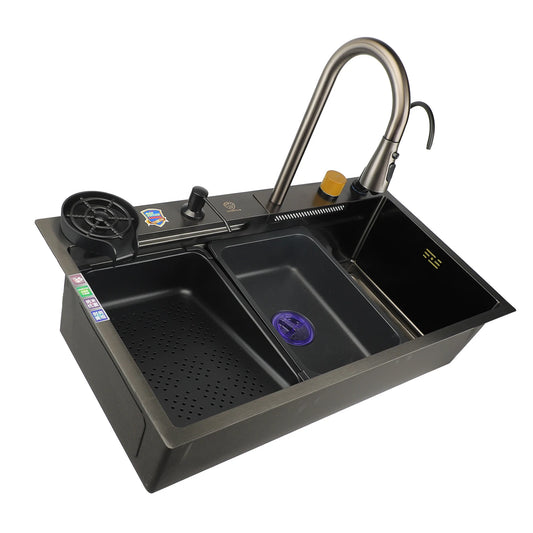 1-Set Küchenspüle, professioneller, moderner, einfacher Stil, verdickt, große Kapazität, Unterbau-Edelstahlspüle für die Küche zu Hause