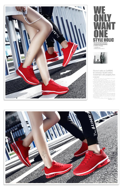 Men's and women's light casual sneakers Breathable mesh surface classic fashion lace-up walking and running shoes sneakers.