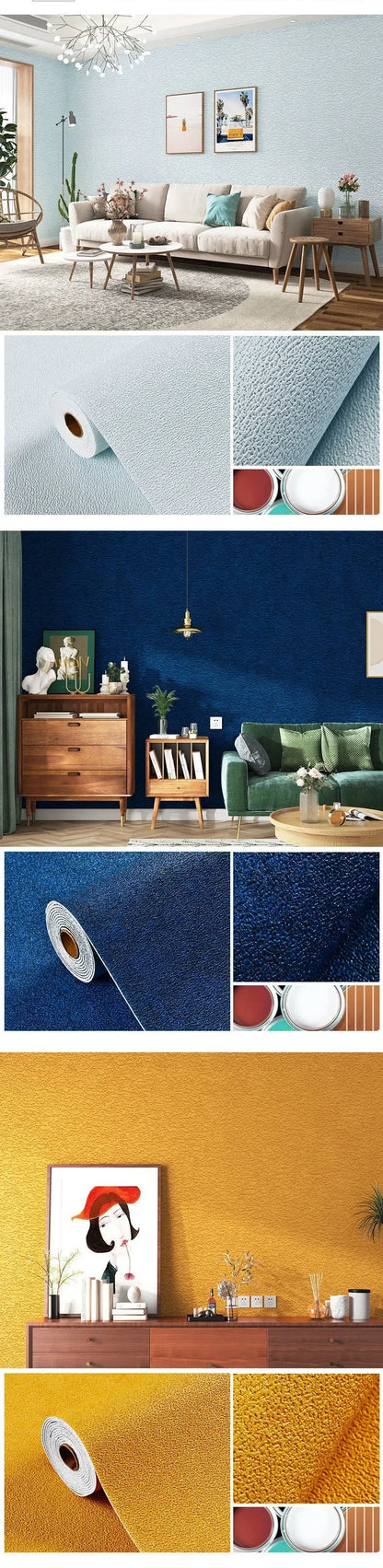 Leinen 3D Schaum Selbstklebende PVC Einfarbig Verdickte Wasserdichte Hintergrund Wand Renovierung Tapete Wand Aufkleber Wohnkultur