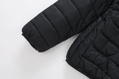 New Winter Fleece-Lined Thickened Cotton Coat Business-Casual Windproof Warm Lightweight Fashionable Hooded Jacket Sports Jacket.