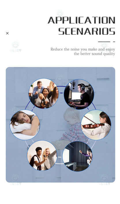 Sound Absorbing Wall Panels Hexagon 6 Pcs Bedroom Acoustic Insulation Sound-absorbing Panels Decor Acoustic Absorption Panel