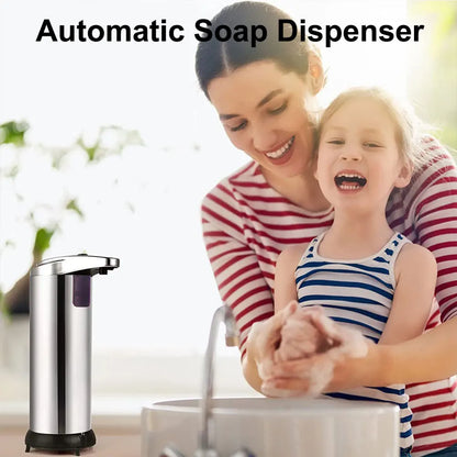Automatic Soap Dispenser Touchless Liquid Hand Soap Dispenser Dish Soap Dispenser Electric Soap Dispenser for Kitchen Bathroom