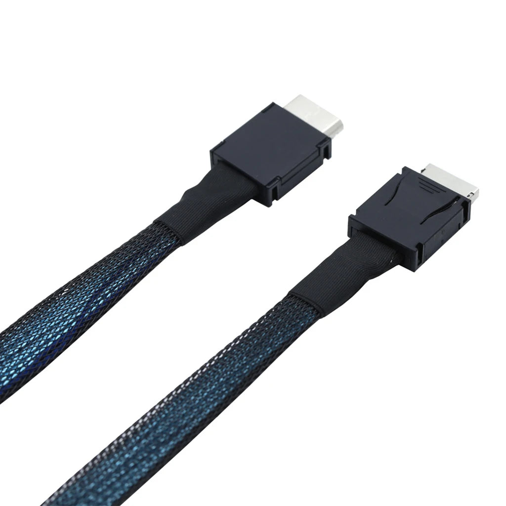 PCIE Oculink SFF 8611 4I To MINI SAS SFF-8611 4I Server Super Speed Cable Data Extension Cable Male To Male Data Transfer Line.