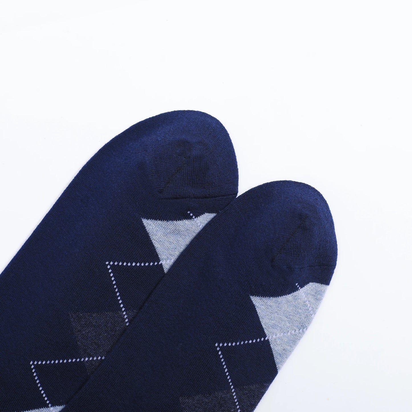 5 Pairs Mens Dress Socks Plus large Size，High Quality Combed Cotton Crew Socks，Black Cool Argyle Breathable Casual Socks for men.