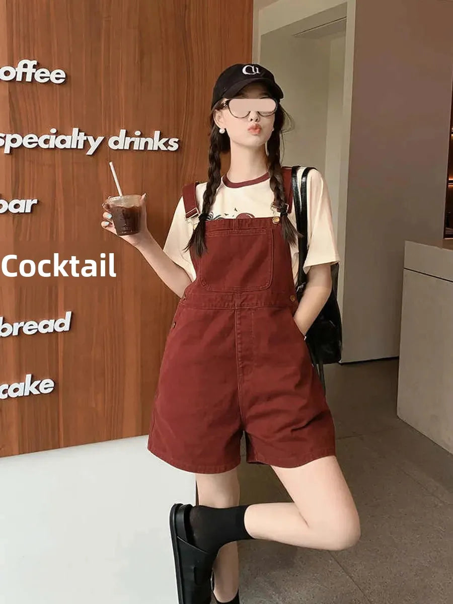 MeiYang Jamsuit Adjustable Shoulder Strap Jumpsuit Long/Short Pants Youthful Spunky One-Piece Overalls Chinese Brand Women's Clo.
