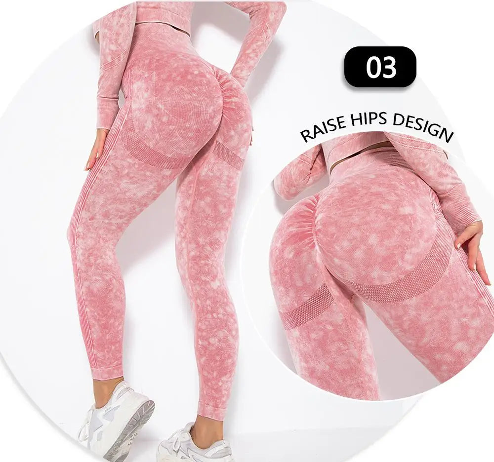 Seamless Yoga Set Gym Clothes Women's Sportswear Yoga Suits Women Fitness Set Tracksuits Sports Outfits Long Sleeve Gym Leggings