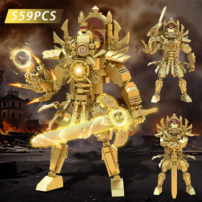 Moc Skibidi Toilet Action Figures builing blocks,Camerman Titan Speakerman Surveillance Man TVMan Boys Bricks Toys For Kids Gift