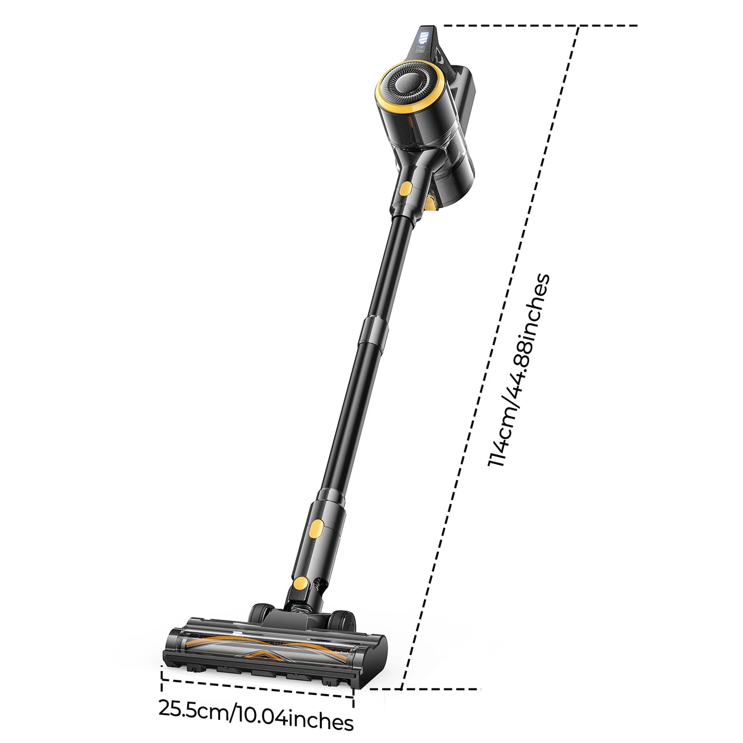 Lubluelu P3 Cordless Vacuum Cleaner 33Kpa Strong Suction 50Min Runtime Self-Standing for Hard Floor Carpet Pet Hair Removal.