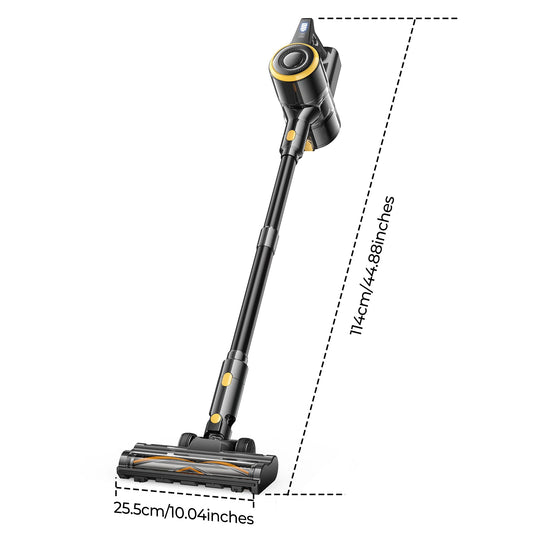 Lubluelu P3 Cordless Vacuum Cleaner 33Kpa Strong Suction 50Min Runtime Self-Standing for Hard Floor Carpet Pet Hair Removal.