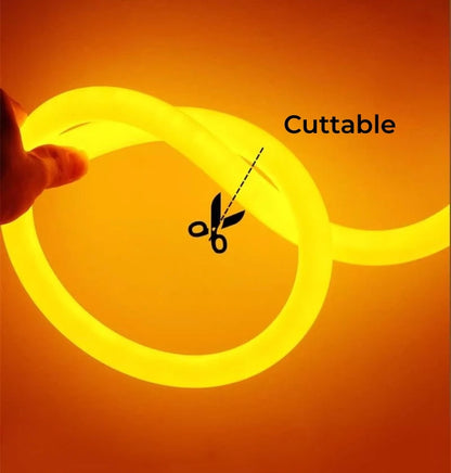 Round Flexible LED Neon Rope Lamp Silicone Tube 180/270/360° Tape Lamp Diffuser For WS2811 WS2815 Outdoor Decor Neon Strip Light.