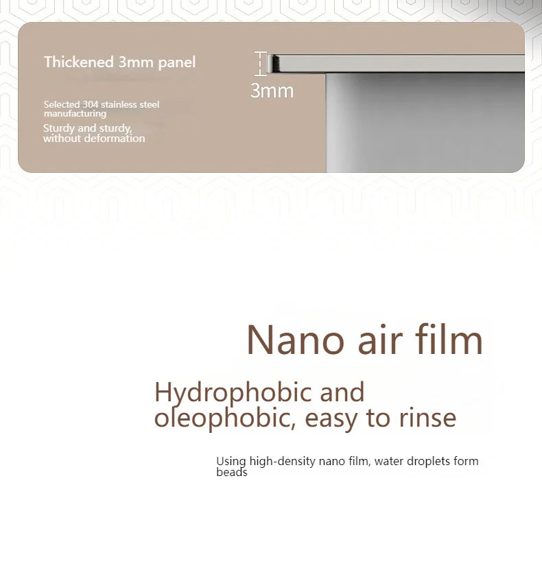 Wasserfall-Küchenspüle aus Edelstahl, extra groß, mit einem Schlitz, multifunktionale Geschirrspülbecken, Unterbaubecken, Tassenwascher