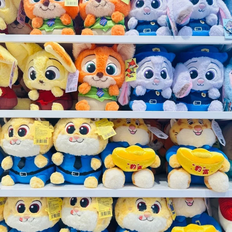 MINISO Disney Zootopia Judy Niki Changeable Sitting Posture Plush Toy Stuffed Animal Movie TV Theme Collectible Figure.