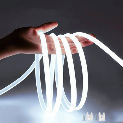 35M 30M 10M 5M 3M 110V 220V Super Helle COB LED Streifen mit Schalter FOB LED Band Band EU UNS Stecker Neon Lichter Für Outdoor Garten.