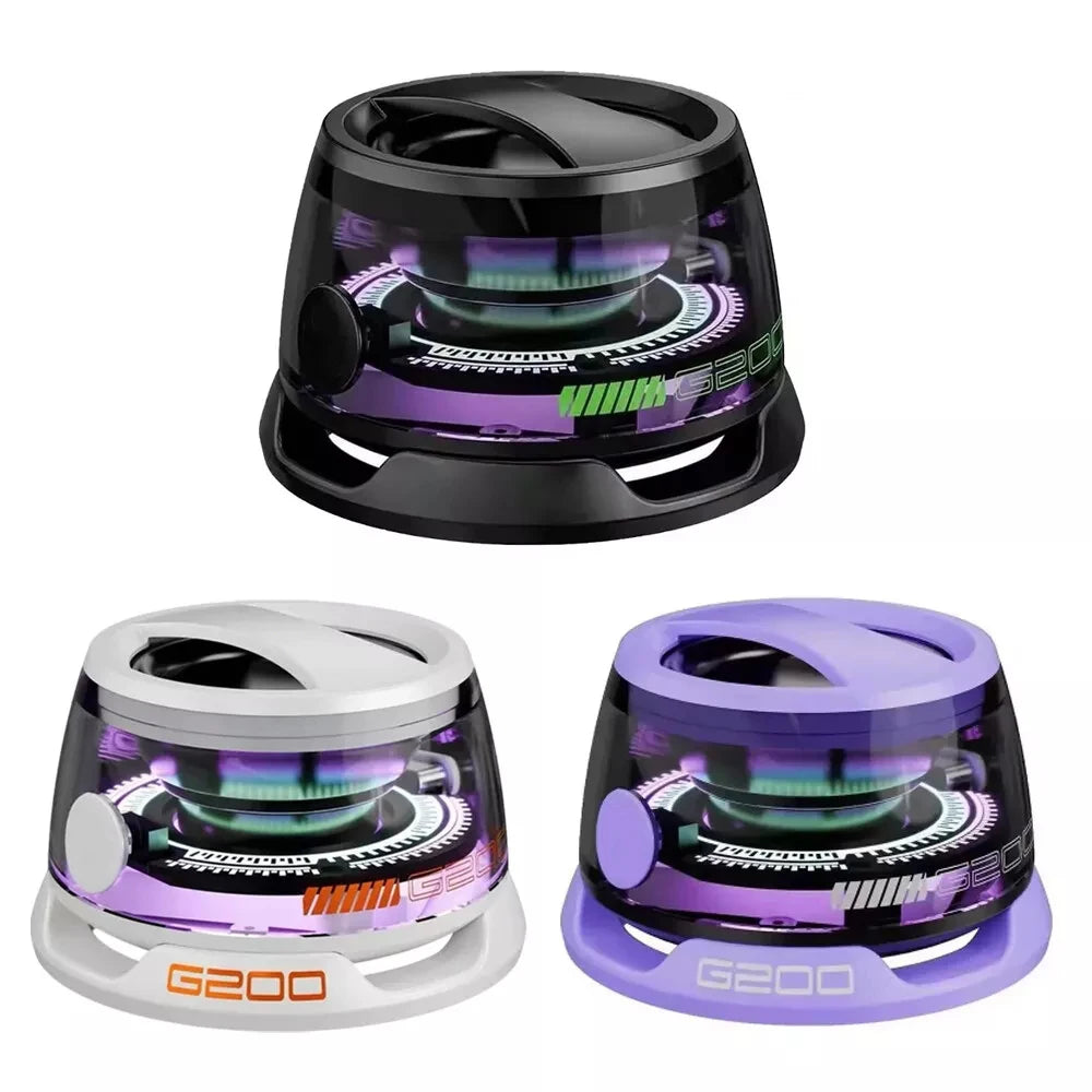 G200 Magnetic Portable Bluetooth 5.3 Speaker Mini Sound Box Multifunctional LED Color Light Stereo Soundbar Wireless Loudspeaker