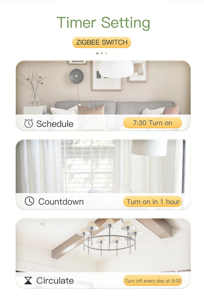 BSEED Smart Zigbee Schalter 1/2/3Gang 1Way Intelligente Touch Licht Schalter Wand Sensor Schalter Tuya Smart leben Google Alexa.