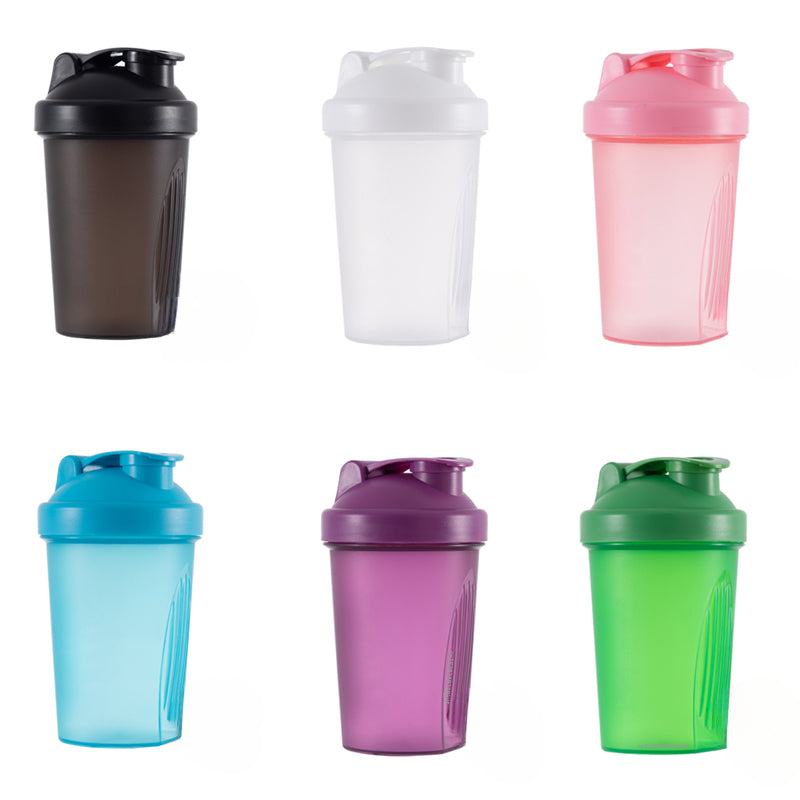 400ML Shaker Bottle with Stainless Ball BPA Free Plastic Protein Shakes Leakproof for Powder Workout Gym Sport.