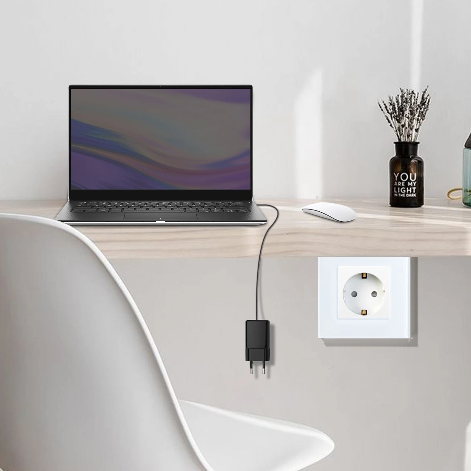 Bseed eu Standard Wand steckdosen Typ-C-Steckdosen Wand steckdose USB-Ladeans chluss Glasscheibe Kinderschutz 16a.