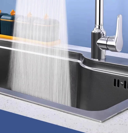 Three-speed Waterfall Water Outlet Multi-function Faucet Extender Universal Rotating Nozzle Splash-proof Kitchen Artifact