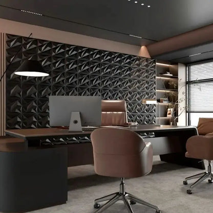 12/20/30pcs 3D pvc wall panels for indoor wall decoration, for living room hall bedroom hotel office,including tape