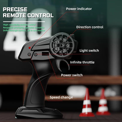 RC Car 4WD 1/24 Remote Control Cars 2.4G Radio High Speed Drift Racing High Speed Truck RTR Vehicle Toy Gift for Kids Children.