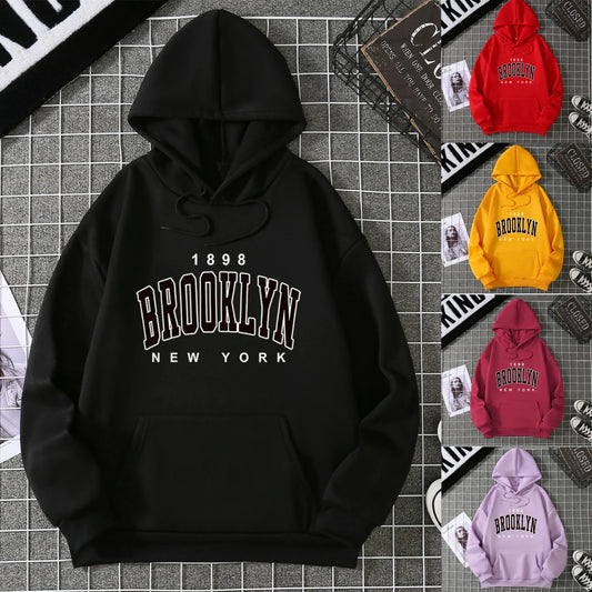 2025, Winter, neuer Damen-Kapuzenpullover, High Street, Unisex-Stil, Doppeltaschen, Sweatshirts, Oberbekleidung, Übergröße, Damenbekleidung CYXX 227.