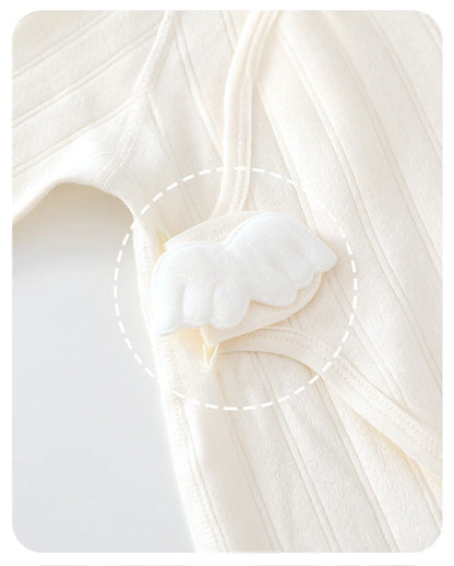 AYNIGIELL Frühling und Herbst 0-6 Monate Baby Strampler Neugeborene Mädchen Jungen 100 % Baumwolle Langarm Kleidung Säuglingsoverall.