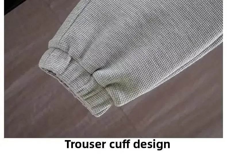 Men's Hoodie Long Sleeve Sportswear Set Casual Print Color Block Two-Piece Spring Autumn Fashionable Sweatshirt And Pants.