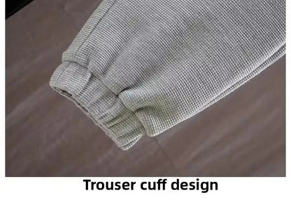 Men's Hoodie Long Sleeve Sportswear Set Casual Print Color Block Two-Piece Spring Autumn Fashionable Sweatshirt And Pants.