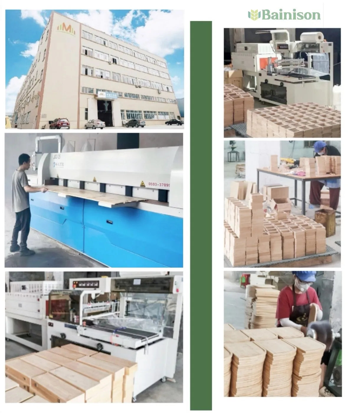 Bainison Bamboo Tray With Compartments-Snack Sorting Platter, Party Candy Buffet Display,Household Kitchen Outdoor Bamboo Tray.