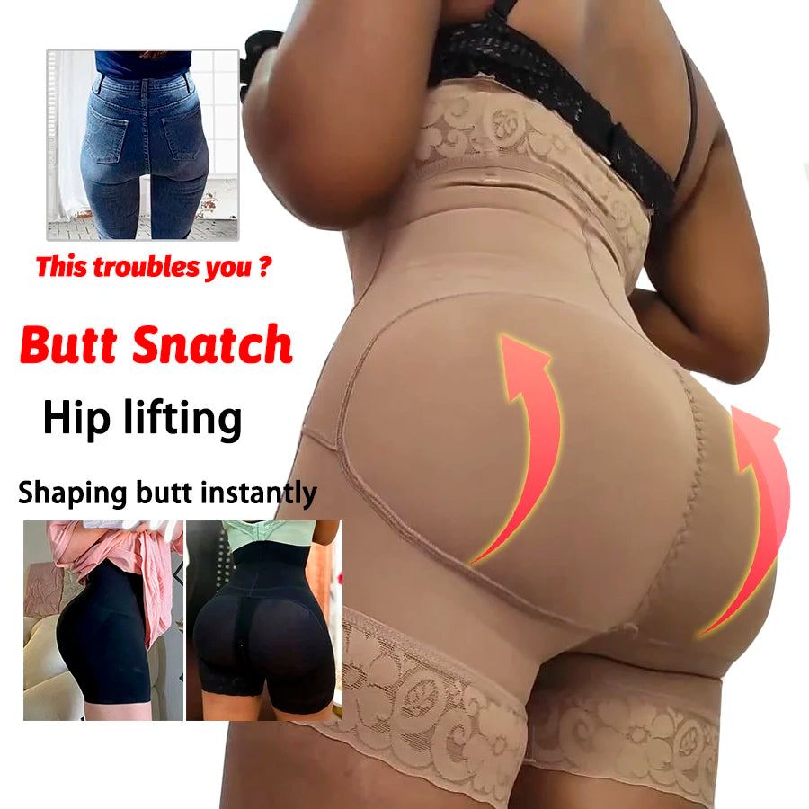 High Waist Body Shaper Panties Seamless Butt Lifter Compression Fajas Reducing Girdles Slimming Corset Shapewear Women Underwear.