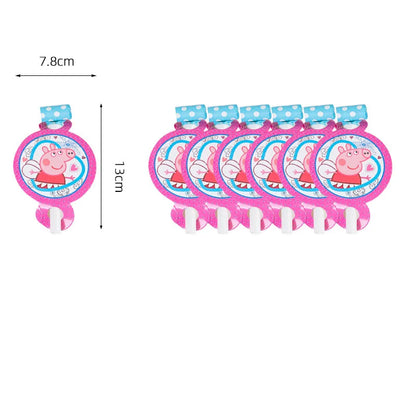 Cartoon Peppaed Schweine Geburtstag Party Dekoration George Seite Pappteller Einweg Geschirr Ballon Für Kind Event Liefert