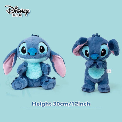 Genuine Disney Kawaii Stitch Stuffed Toys Cartoon&Cute Lilo&Stitch Plush Dolls Throw Pillow BirthdayGift For Kids Boy Girlfriend.