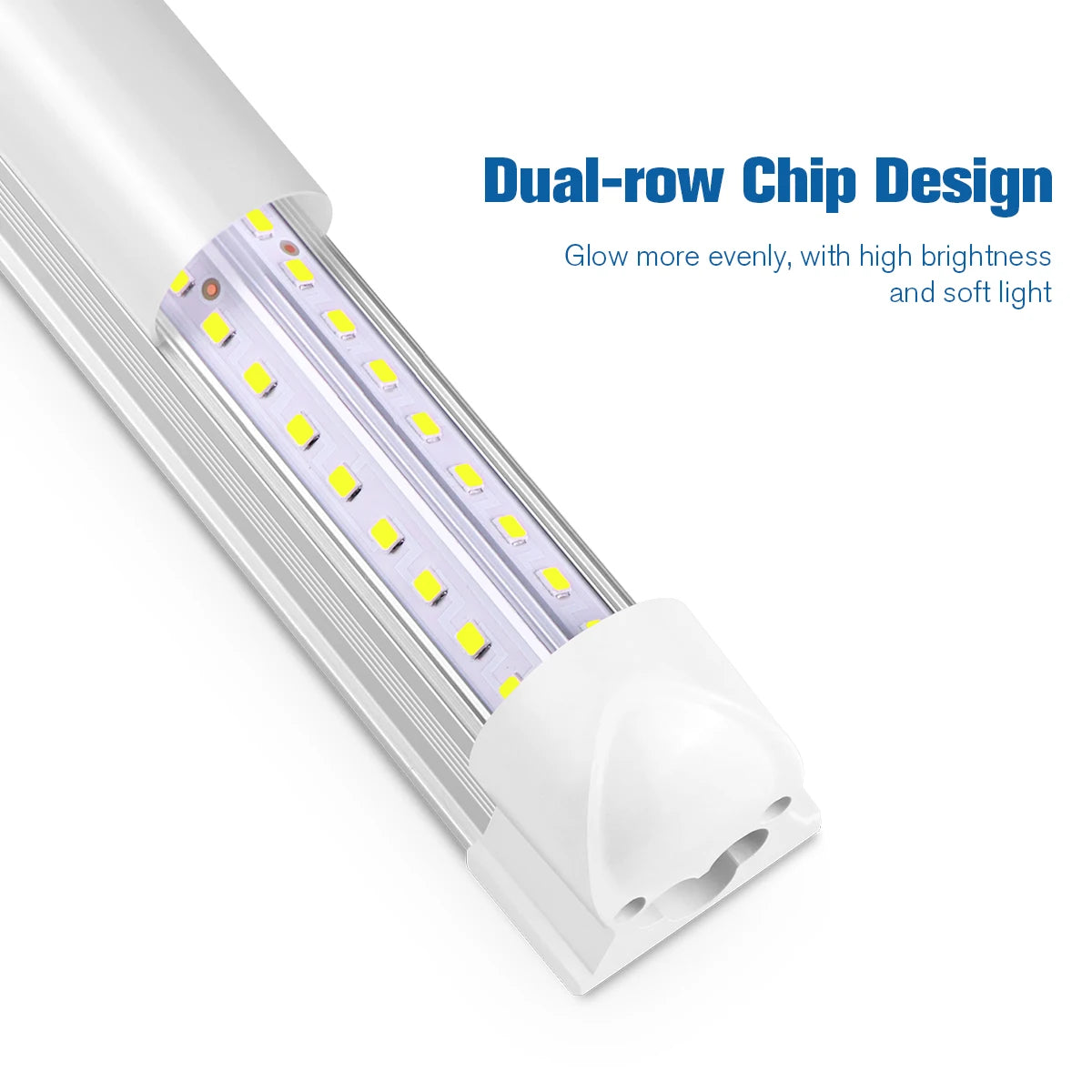 1-2PCS 25W T8 Led Tube Light,High Efficiency Saves 50% Energy Replacement for Fluorescent Tubes,Workshop Warehouse Lighting.