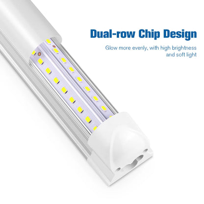 1-2PCS 25W T8 Led Tube Light,High Efficiency Saves 50% Energy Replacement for Fluorescent Tubes,Workshop Warehouse Lighting.