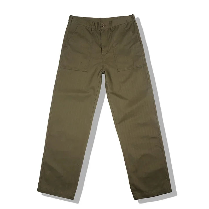 OKONKWO American Style Vintage Military Pants OG-107 Work Casual Pants People's Pattern Trousers Ame Kwo.