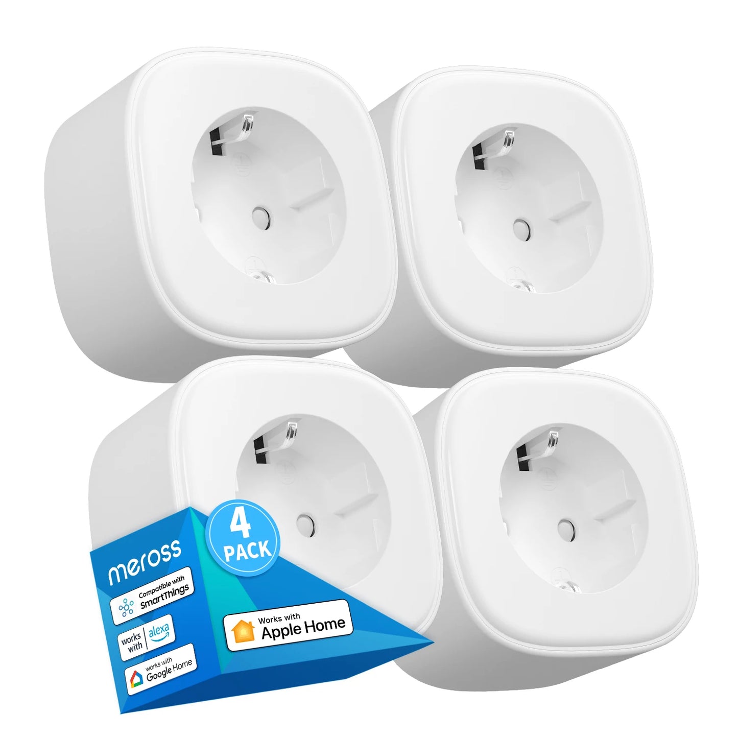 Meross 16A HomeKit Smart Plug EU WiFi Steckdose Fernbedienung Sprachsteuerung Unterstützung Alexa Google Assistant SmartThings.