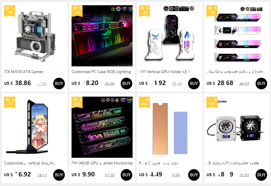 DIY Gamers Cabinet MOD ITX MATX PC Case Open Frame Aluminum Creative ATX EATX Tower Desktop Gaming Computer Chassis Rack.