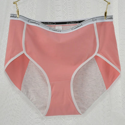 1Pack Women's Period Underwear Mid Waist Anti-Leakage Cotton Panties Comfortable Menstrual Briefs for Teens Ladies Intimates.