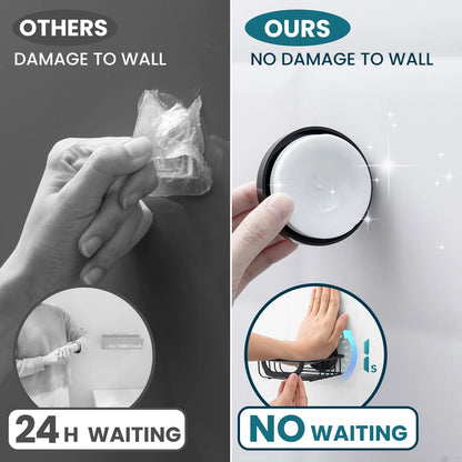 TAILI Seifenschale, Seifenhalter, Saugnapf mit Haken, Seifenhalter für Duschwand, Seifenschoner für Badezimmer, Küche