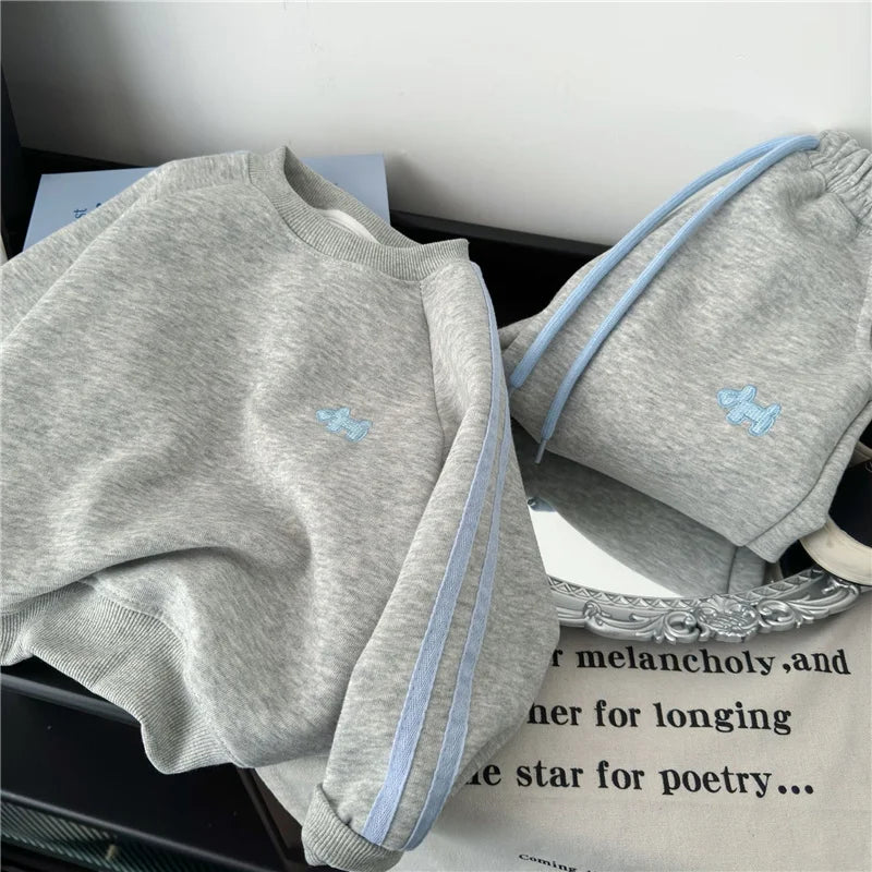 Spring Kids Sweatshirt Sets Children Long Sleeve Clothing Suits Boy Girl Casual Pullover+Pants 2Pcs Autumn Teen Tracksuit Outfit.