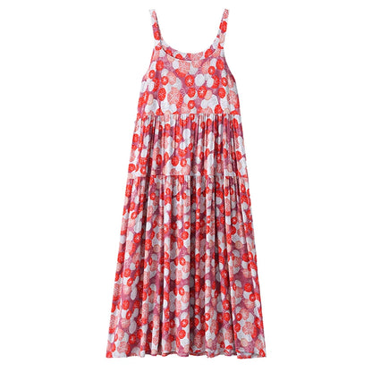 Neue Mode Lässig 2025, Sommer Elegante Kleider Für Frauen Oansatz Druck Vintage Ärmelloses Kleid Lose Frauen Kleidung.