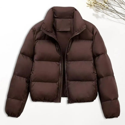 Reversjacke, einfarbige Jacke, winddicht, gepolstert, Daunenmantel mit Stehkragen für Herren und Damen, schmale Passform, Outdoor-Jacke für den Winter