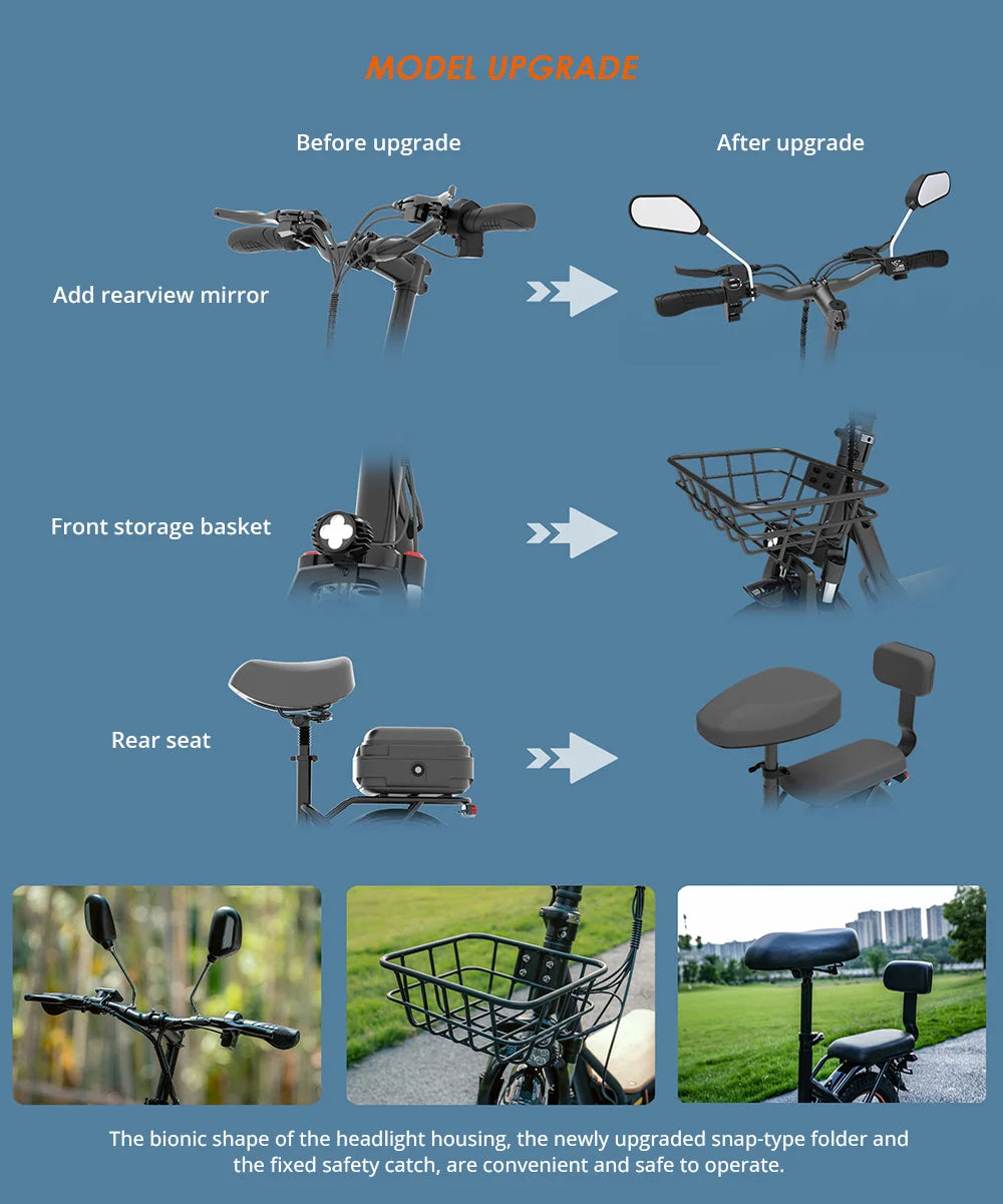 KuKirin C1 Pro Adult Electric Scooter With Seat 14" Tire 500W Motor 48V 26Ah Battery 45km Max Speed Electric Motorcycle.