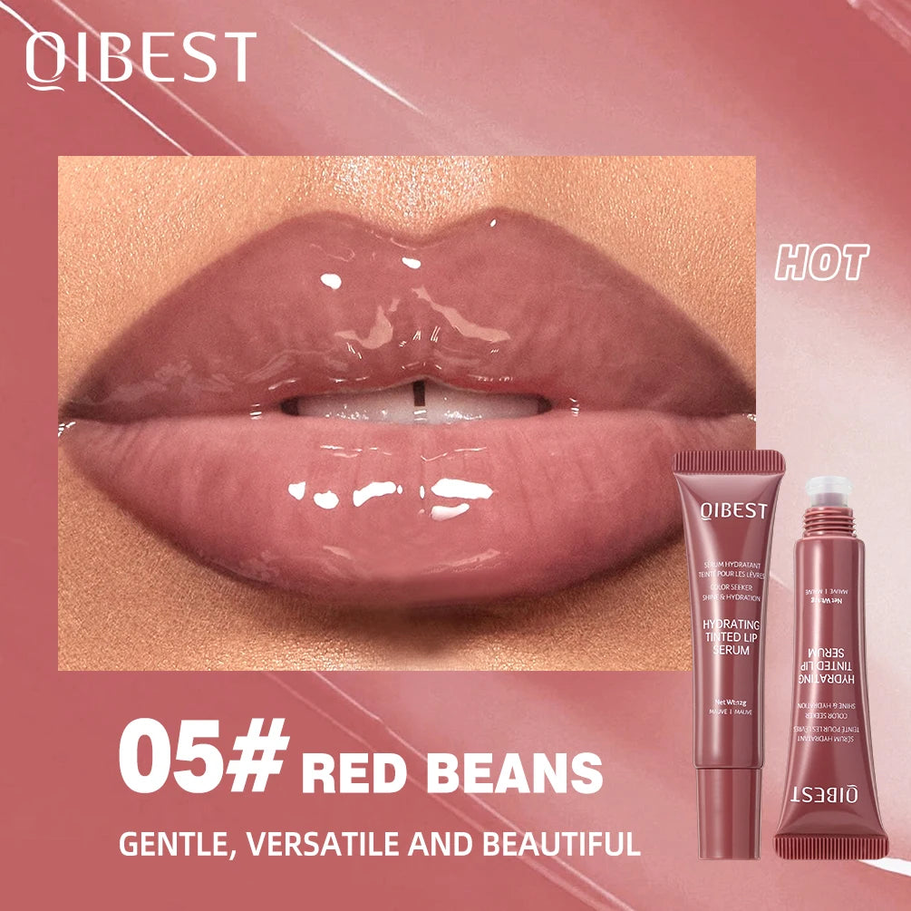 QIBEST Crystal Lip Balm Moisturizing Lip Gloss Oil Jelly Lipgloss Long Lasting Liquid Lipstick Hydrating Tinted Lip Serum Makeup