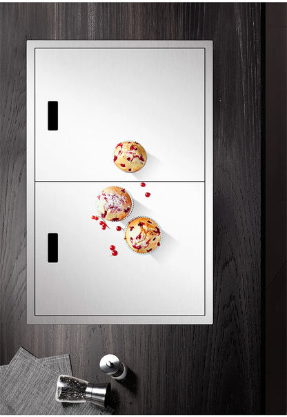 ASRAS New kitchen Sink Double Cover hidden Single Large Size 304 Stainless Steel 4mm Thickness Handmade Brushed kitchen Sink