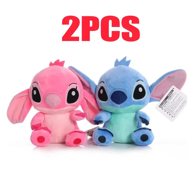 20cm Original Plush Stitch Baby Movie Cartoon Model Doll Children Action Figures Stuffed Toys Pendant Gifts